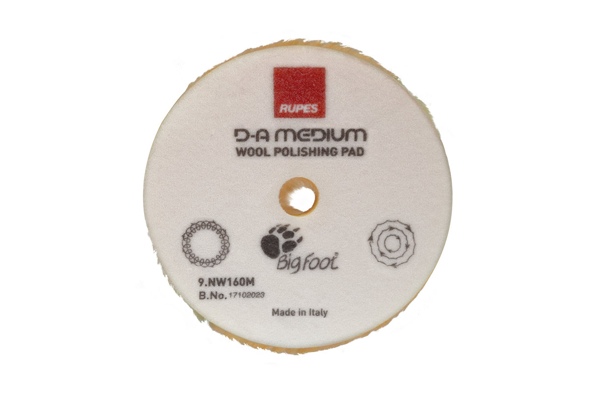 Rupes D-A Medium Wool Polishing Pad - Yellow - (5")