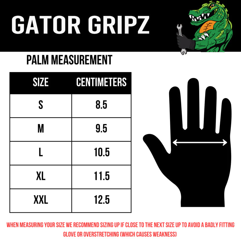 Tough Glove BLACK Gator Gripz